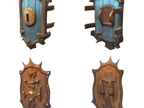 Shields Pack 1 Modelo 3D