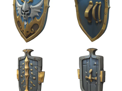 Shields Pack 1 3D Model