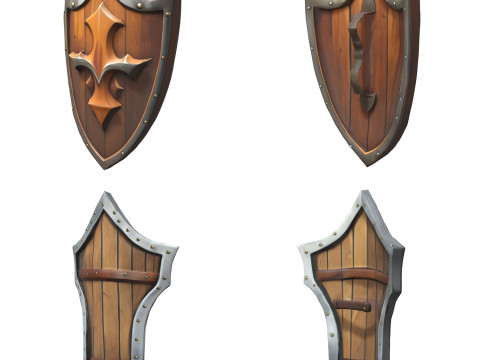 Shields Pack 1 Modelo 3D
