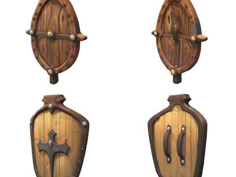 Shields Pack 1 Modelo 3D