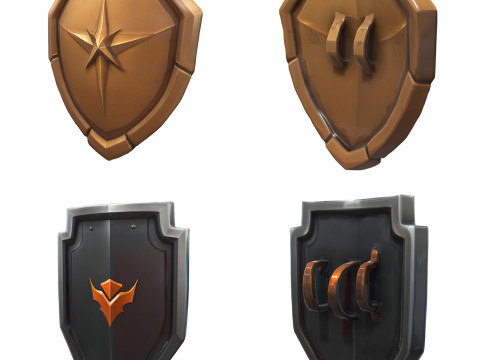 Shields Pack 2 Modelo 3D