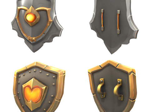Shields Pack 2 Modelo 3D