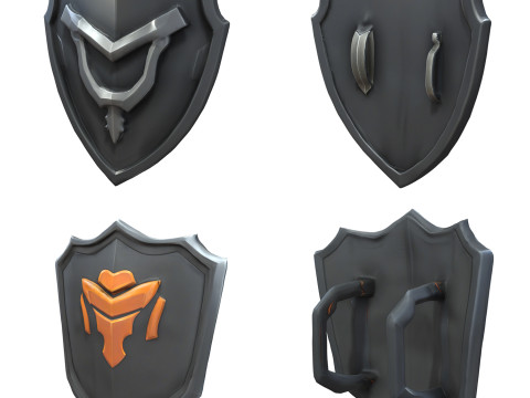 Shields Pack 2 Modelo 3D