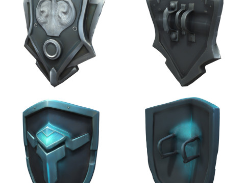 Shields Pack 2 Modelo 3D