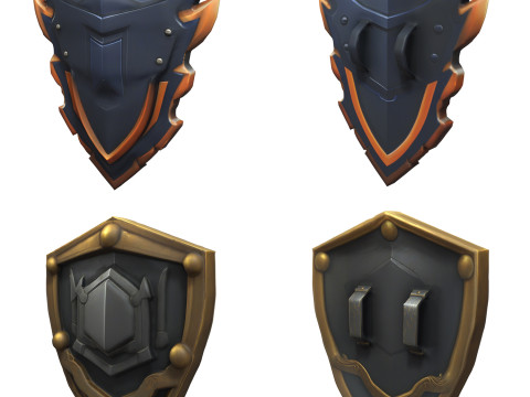 Shields Pack 2 Modelo 3D