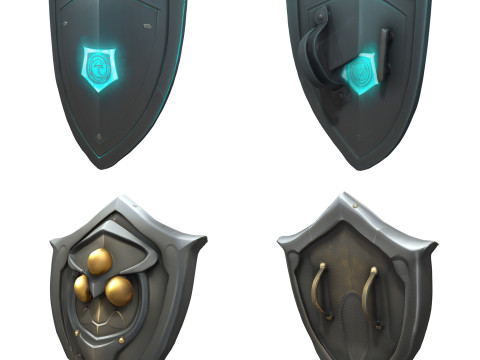 Shields Pack 2 Modelo 3D