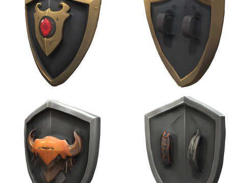 Shields Pack 2 Modelo 3D