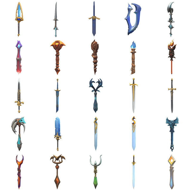 Medieval Weapons Pack 1 Modèle 3D .c4d .max .obj .3ds .fbx .stl .blend