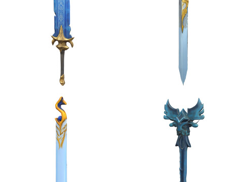 Medieval Weapons Pack 1 Modèle 3D