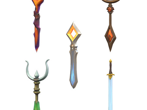 Medieval Weapons Pack 1 Modèle 3D