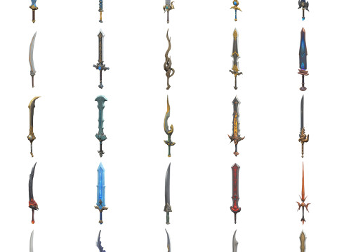 Medieval Weapons Pack 2 Modelo 3D