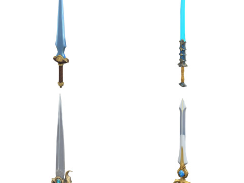 Medieval Weapons Pack 2 Model 3D