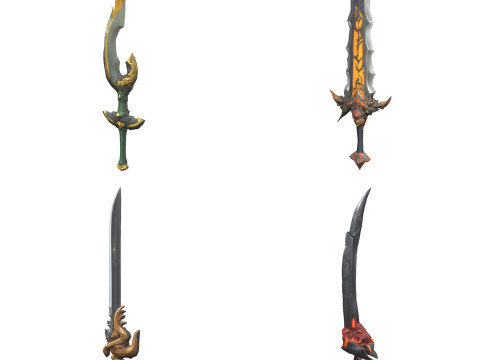 Medieval Weapons Pack 2 Model 3D