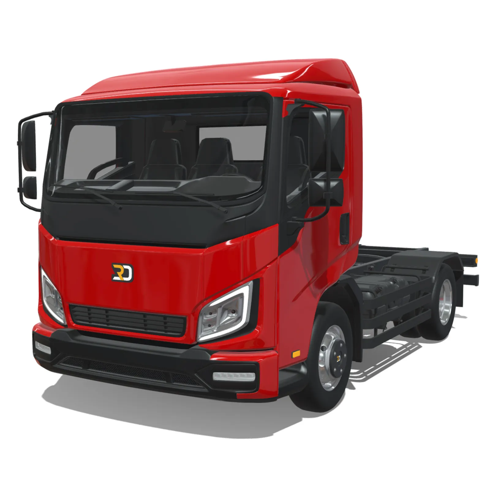 Rezoro3D Vanto Truck Short Chassis 3D Model .c4d .max .obj .3ds .fbx .stl .blend
