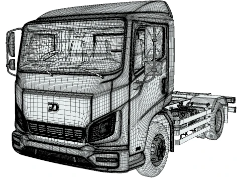 Rezoro3D Vanto Truck Short Chassis 3D Model