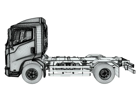 Rezoro3D Vanto Truck Short Chassis 3D Model