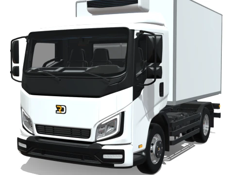 Rezoro3D Vanto Truck Short Refrigerated 3D Model