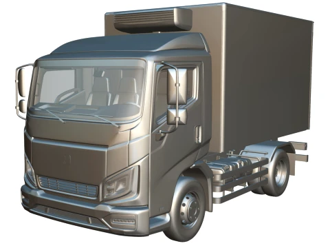 Rezoro3D Vanto Truck Short Refrigerated 3D Model