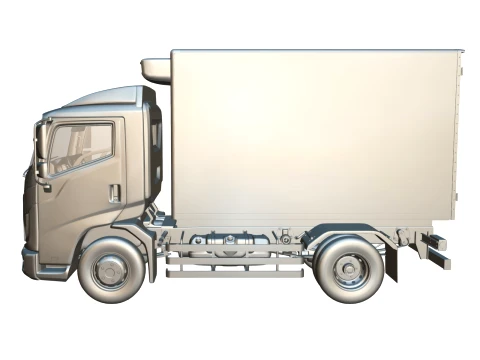 Rezoro3D Vanto Truck Short Refrigerated 3D Model