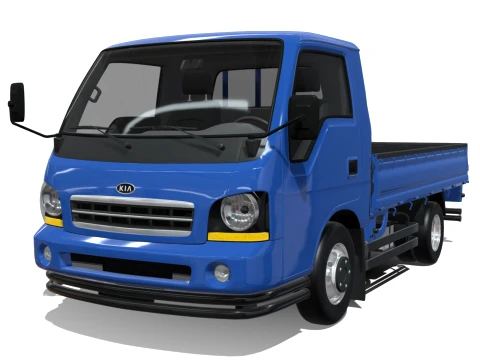 KIA Bongo 2001 Single Cab 3D Model