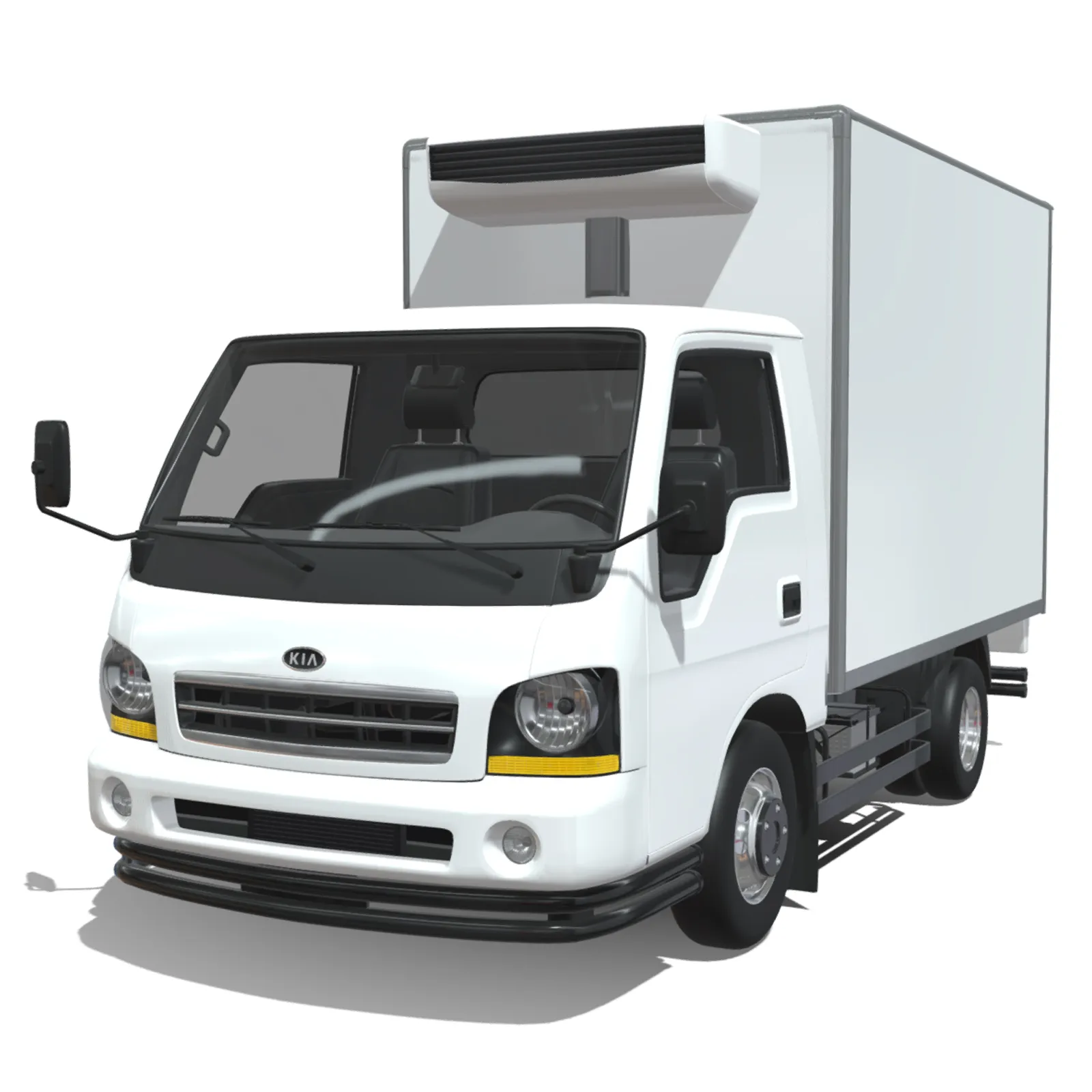 KIA Bongo 2001 Single Cab Refrigerated 3D Model .c4d .max .obj .3ds .fbx .stl .blend