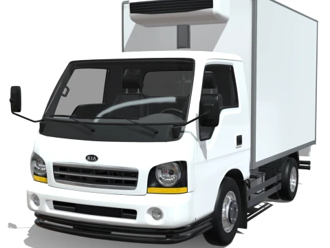 KIA Bongo 2001 Single Cab Refrigerated 3D Model