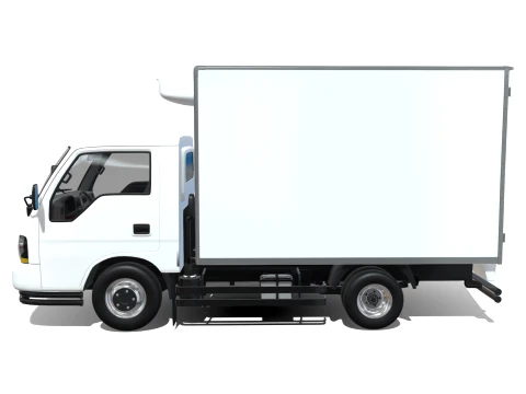 KIA Bongo 2001 Single Cab Refrigerated 3D Model