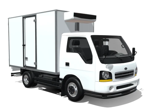 KIA Bongo 2001 Single Cab Refrigerated 3D Model
