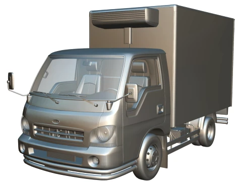 KIA Bongo 2001 Single Cab Refrigerated 3D Model
