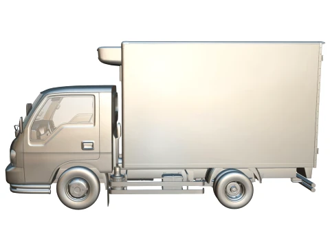 KIA Bongo 2001 Single Cab Refrigerated 3D Model