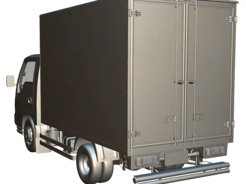 KIA Bongo 2001 Single Cab Refrigerated 3D Model