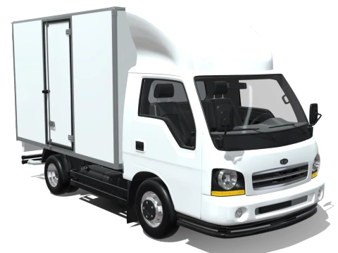 KIA Bongo 2001 Single Cab Cargo 3D Model