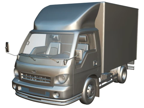 KIA Bongo 2001 Single Cab Cargo 3D Model