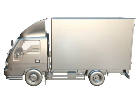 KIA Bongo 2001 Single Cab Cargo 3D Model