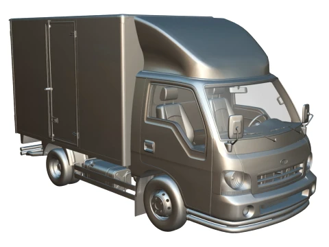 KIA Bongo 2001 Single Cab Cargo 3D Model