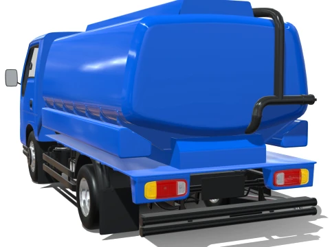 KIA Bongo 2001 Single Cab Tanker 3D Model