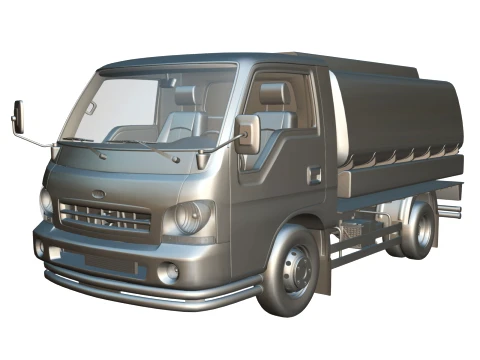 KIA Bongo 2001 Single Cab Tanker 3D Model