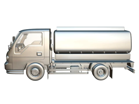 KIA Bongo 2001 Single Cab Tanker 3D Model