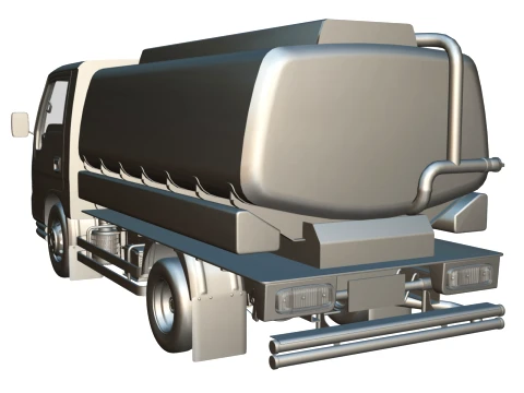 KIA Bongo 2001 Single Cab Tanker 3D Model