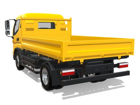 JAC Junling Short Flatbed 3D Model