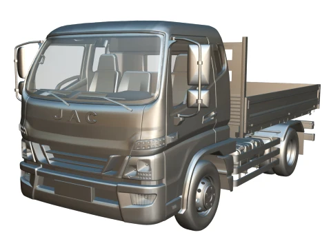 JAC Junling Short Flatbed 3D Model