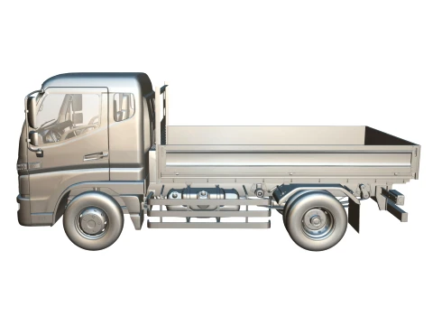 JAC Junling Short Flatbed 3D Model