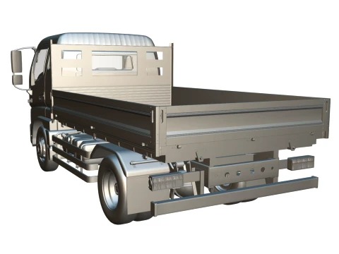 JAC Junling Short Flatbed 3D Model