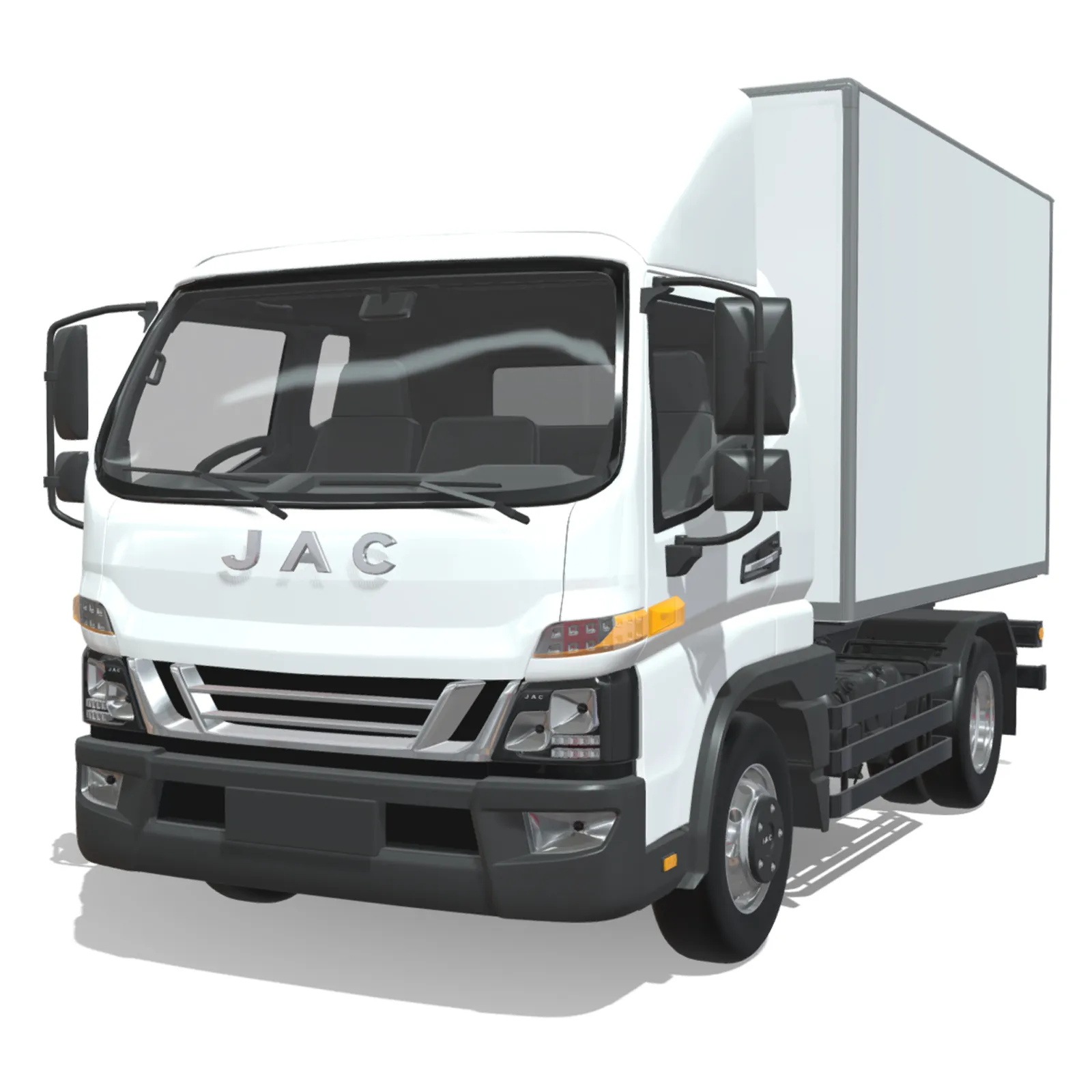 JAC Junling Short Refrigerated 3D Model .c4d .max .obj .3ds .fbx .stl .blend 