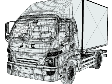 JAC Junling Short Refrigerated 3D Model