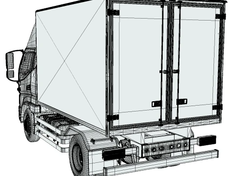 JAC Junling Short Refrigerated 3D Model