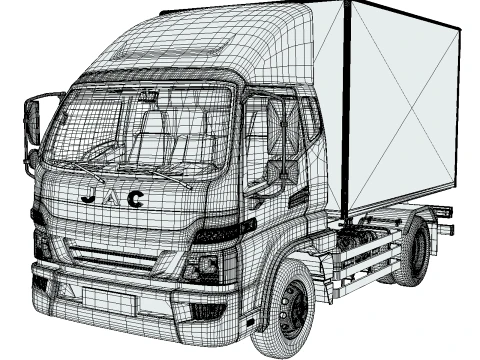 JAC Junling Short Cargo 3D Model