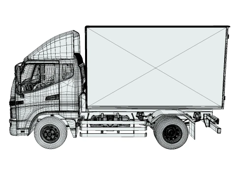 JAC Junling Short Cargo 3D Model