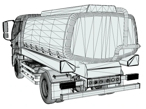 JAC Junling Short Tanker 3D Model