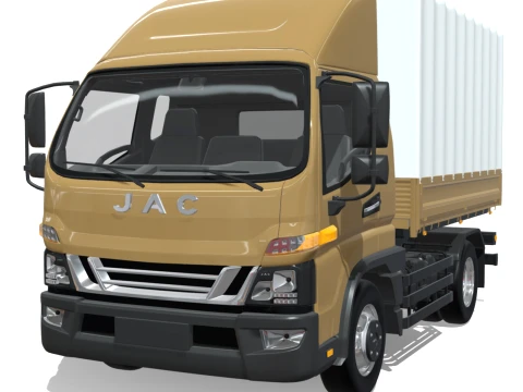 JAC Junling Short Canvas Flatbed 3D Model